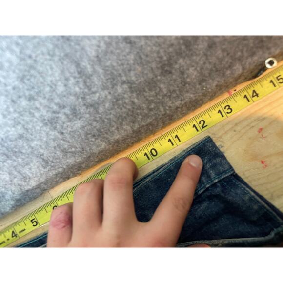 Vintage Y2K Emilio Pucci Baggy Wide Leg Denim Skirt Womens 24x32 Skater Hip Hop - Picture 12 of 14